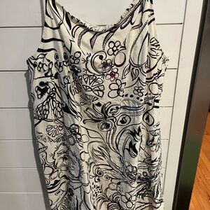 Zara Black and White Asymmetrical Sundress